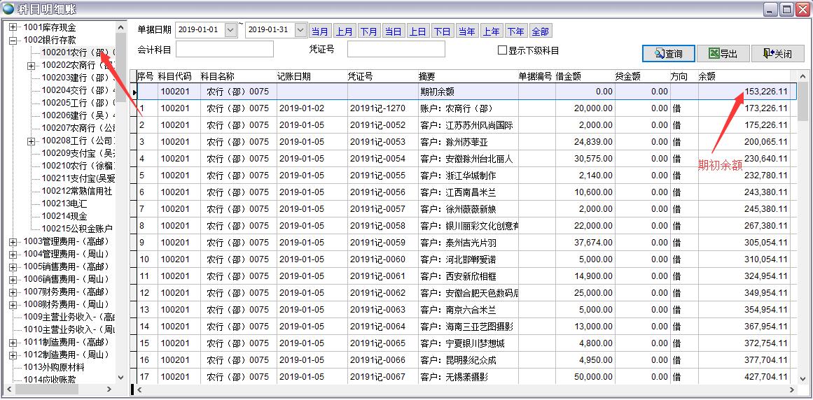 科目明細(xì)賬