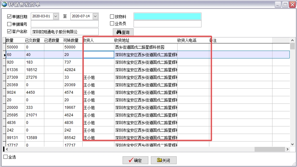 轉(zhuǎn)銷售發(fā)貨單 轉(zhuǎn)銷售發(fā)貨單